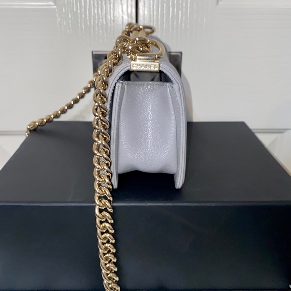 CHANEL BOY BAG SM GREY GHW - Picture 6 of 16